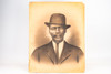 Late 1800s Crayon Enlargement Solar Portrait of African American Gentleman 16x20