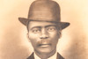 Late 1800s Crayon Enlargement Solar Portrait of African American Gentleman 16x20