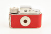 CMC Hit Style Red subminiature Camera 14×14mm Exposures 17.5mm Film in Case V28