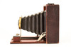 Conley Folding Pocket 4x5 Dry Plate Camera w Wollensak Lens Antique 1909 V28