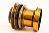 Leviathan Rapid Rectilinear 7 ½" 190mm f/8 7x5 Brass Lens c. 1898 V26