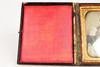 Daguerreotype of Woman & 2 Children in 1/6 Plate Wood Composite Union Case V26