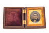Tintype of Gentleman in S.Peck's Geniune Union Case Circa 1854-56 Antique V28