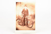 1890s Cabinet Card 6.5 x 4.25'' Albumen Print - Gentleman with Bicycle V24