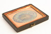 Ruby Ambrotype of Young Woman in Half 1/9 Plate Wood Composite Union Case V22