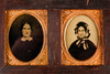 Ambrotype Family Collection 16 9th Plate Ambrotypes In One In Antique Frame V21