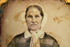 Daguerreotype Older Woman in Fine Dress 1/6 Plate Wood Composite Union Case V23