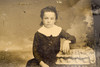Tintype lot of 6 Antique Photos Featuring Young Victorian Girls V22