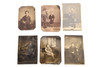 Tintype lot of 6 Antique Photos Featuring Young Victorian Boys V21