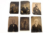 Tintype lot of 6 Antique Photos Featuring Older Victorian Gentlemen V25