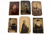 Tintype lot of 6 Antique Photos Featuring Victorian Women V23