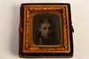 Tintype of Young Lady in 1/16 Plate Wood Composite Union Case V20