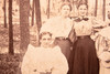 1890s Mounted Albumen Print 8 x 5'' - Group of Ladies in the Woods V24