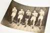1940s 9⅜ x 7'' Gelatin Silver Photo - 5 Male Boxers Posing Bare Knuckle V29