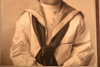 1920s Silver Gelatin Print 7¼x9'' - Toned High End Portrait of Sailor Boy V25