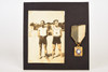 1945 Mounted Silver Gel Photo with Medal 5¾ x 5¾'' - Ginásio Clube Português V20