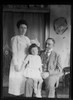 German Post WWI 3 1/2 x 4 1/2 Inch Negative of a Family Portrait V08