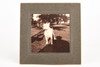 Early 1900s Mounted Silver Gelatin Print 5¼ x5¼'' - Pet Pitbull Dog V21