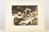 1950s - 1960s Mounted Silver Gelatin Print 14 x 11'' - Father & Son Bonding V25