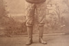 1890s Mounted Albumen Print 6x8'' - American Football Player Pittsfield NH V24