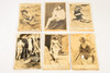 1920-30s RPPC Photo set of 6 Arcade Cards Featuring Bathing Beauties V25