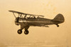 1930s 10x8'' Gelatin Silver Photo - Waco F Series Biplane & Piper J-3 Plane V20