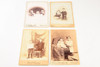 Late 1800s Cabinet Card Albumen Photo 4¼x6½ - Lot of 4 - Victorian Siblings V21