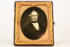 Daguerreotype Photo Victorian Gentleman Sharp Focus in Half 1/6 Plate Case V25