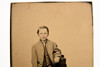 Tintype Photo 2½x3½" - Young Victorian Boy Dressed in Formal Suit V23