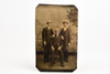 Tintype Photo 2½x4" - Studio Portrait 3 Gentleman in Victorian-era Attire V26