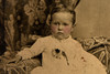 Tintype Photo 2½x3½" - Studio Portrait Young Victorian Girl in Dress V29
