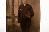 Tintype Photo 2⅜x3⅜" - Victorian Gentleman with European Background V25