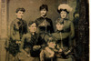 Tintype 2½x3½" - All Female Group Portrait Victorian-era Antique Photo V24