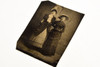 Tintype 2½x3⅜" - 2 Women in Fine Victorian-era Attire Antique Photo V20