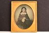 Ambrotype Photo of Young Victorian Lady 1/6 Plate Hand Toned V23