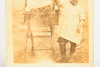Early 1900s RPPC 3½x5½'' - Baby in High Chair with Dirty Faced Sibling V27