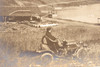 Early 1900s RPPC Photo 5½x3¼" - Rural American Scene with Vintage Automobile V23