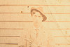 Early 1900s RPPC 3½x5½ Photo - Edwardian Era Gentleman Posing with Sidearms V22