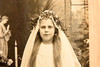 1917 Cabinet Card Photo 6½x4¼ - Dual 1st Communion Portrait V23