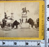 Civil War Statue Of Washington Richmond VA Tax Stamp War Stereoview Photo