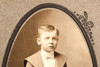 1880s Mounted Albumen Photo 4¼x7¾'' - Young Gentleman Dressed in Formal Suit V27