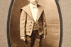 1880s Mounted Albumen Photo 4¼x7¾'' - Young Gentleman Dressed in Formal Suit V27