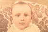 1890s Enlarged Colored Photo Portrait of Middle Aged Looking Baby - 11¾x14 V27