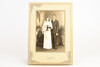 1920s Silver Gelatin Print 7x10'' - Wedding Photo Art Deco Cardboard Frame V22