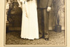 1920s Silver Gelatin Print 7x10'' - Wedding Photo Art Deco Cardboard Frame V22