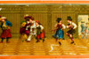 Late 1800s Magic Lantern Slide - 9⅜x3⅛" - Costumed Figures Dancing In A Hall V20