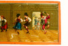 Late 1800s Magic Lantern Slide - 9⅜x3⅛" - Costumed Figures Dancing In A Hall V20