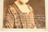1920s Photo 8x10" - Portrait of Singing Teacher with Handwritten Inscription V21