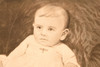1880s Enlarged Hand Toned Albumen Photo Portrait of Victorian baby - 15x18¼" V21