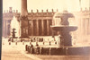 Late 1800s Megalethoscope Albumen Photo Slide 11¾x17½" - St. Peter's Square V23